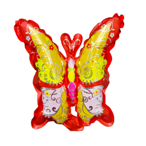 BALON FOLIE FIGURINA FLUTURE ROSU 30 CM