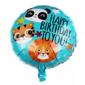 BALON FOLIE HAPPY BIRTHDAY TO YOU SAFARI - 45 CM