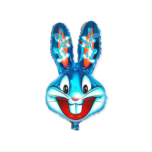 BALON FOLIE IEPURE BUGS BUNNY ALBASTRU 80 CM
