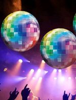 BALON FOLIE ORBZ DISCO MULTICOLOR 55 CM - imagine 3