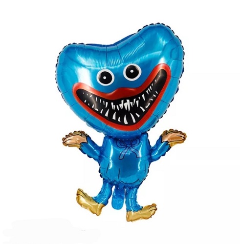 BALON FOLIE PERSONAJ HUGGY WUGGY ALBASTRU - 80 CM