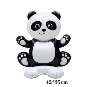 BALON FOLIE PERSONAJ - URS PANDA 3D CU STATIV 42 CM
