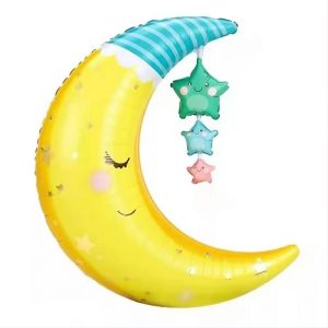 BALON FOLIE SEMILUNA CU STELUTE