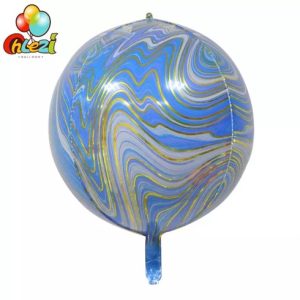 BALON FOLIE SFERA - ORBZ DEGRADE ALBASTRU MARMORAT 60 CM