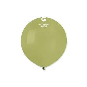 BALON LATEX JUMBO GREEN OLIVE COD 098 - 50 CM