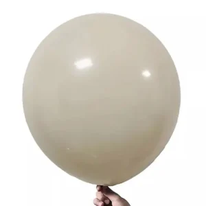 BALON LATEX JUMBO SAND WHITE 50 CM