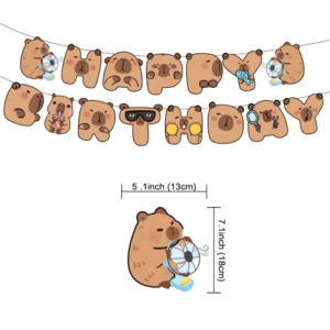 BANNER HAPPY BIRTHDAY - CAPIBARA