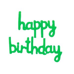 BANNER HAPPY BIRTHDAY DIN BALOANE FOLIE - VERDE