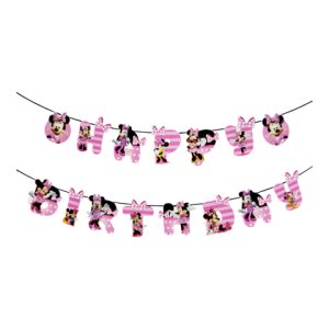 BANNER HAPPY BIRTHDAY - MINNIE MODEL 3