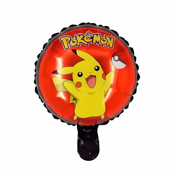 Balon Folie Rotund Pokemon Pikachu 25 cm (Pentru Aer) Un balon mini din folie metalizata