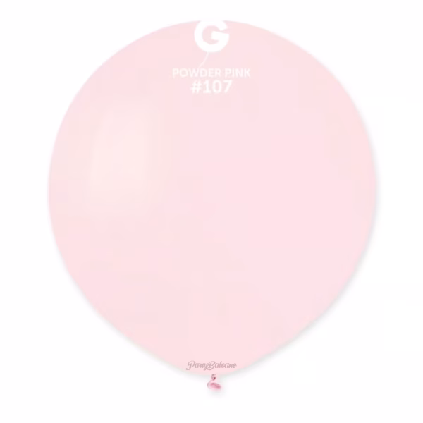 Balon Latex Jumbo Roz Pudra 48 cm