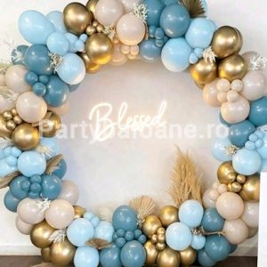 CHIT GHIRLANDA BALOANE IN NUANTE DE DUSTY BLUE