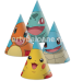 Coifuri Party Pokémon (Set 6 Buc) - Accesorii Petrecere Pikachu &Amp; Co. Set 6 Coifuri Party Din Carton Cu Design Pokémon Pikachu Charmander Bulbasaur Squirtle Pentru Aniversari Copii.