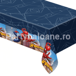 Față de Masă Spiderman Crime (120x180 cm) - Decor Petrecere Fata de masa party din folie de plastic cu imprimeu Spiderman Crime dimensiune 120x180 cm Procos pentru aniversari copii.