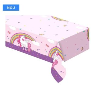 Fata de masa party Unicorn Rainbow 120x180cm