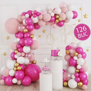 Kit Arcada Baloane Roz Fucsia