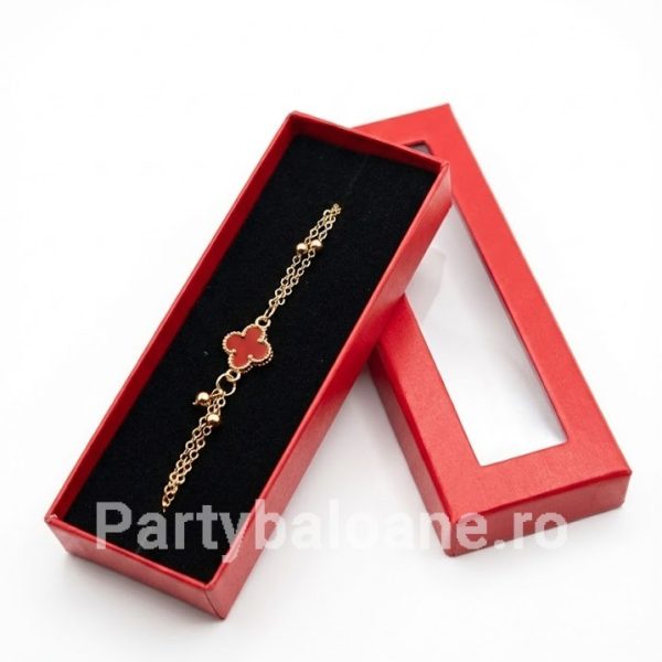 Mărțișor Premium Brățară în Cutie Cadou - Modele Norocoase 1 Martie Model 11 Martisor premium bratara cu perle si talismane norocoase in cutie rosie cadou 1 martie