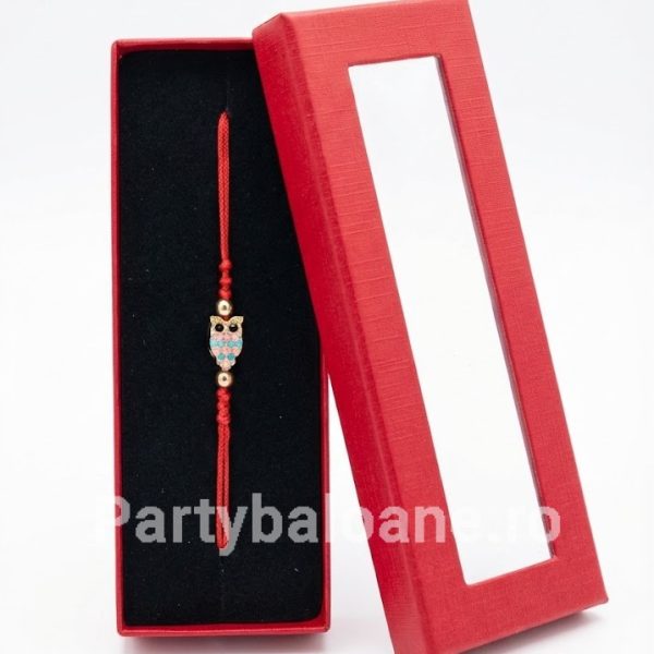 Mărțișor Premium Brățară în Cutie Cadou - Modele Norocoase 1 Martie Model 55 Martisor premium bratara cu perle si talismane norocoase in cutie rosie cadou 1 martie
