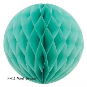 ORNAMENT DIN HARTIE HONEYCOMB MINT GREEN