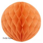 ORNAMENT DIN HARTIE HONEYCOMB PORTOCALIU