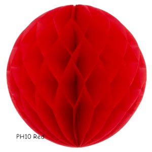 ORNAMENT DIN HARTIE HONEYCOMB ROSU