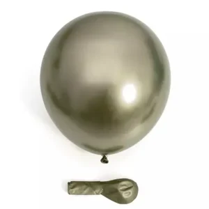 SET 10 BALOANE LATEX AURIU OLIVE CHROME - 30 CM