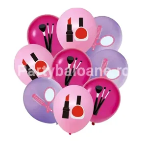 SET 10 BALOANE LATEX CU IMPRIMEU MAKEUP - 30 CM