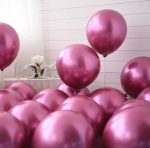 SET 10 BALOANE LATEX FUCSIA CHROME - 30 CM
