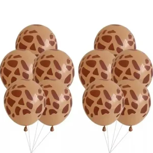 SET 10 BALOANE LATEX SAFARI - GIRAFA 30 CM