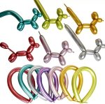 SET 10 BALOANE MODELAJ AURIU CHROME 140 CM