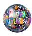 SET 10 FARFURII HAPPY BIRTHDAY NEGRU - 18 CM