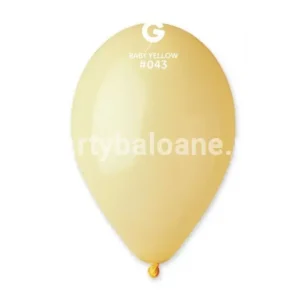 SET 100 BALOANE LATEX BABY GALBEN COD 043 - 26 CM