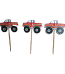 Set 12 Toppere Decorative Masini Monster Truck (Toppere Briose) Un Set De Scobitori Decorative Pentru Briose Si Candy Bar