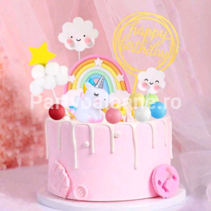 Set 12 Toppere Tort Unicorn 3D