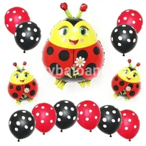 SET 13 BALOANE FOLIE SI LATEX BUBURUZA