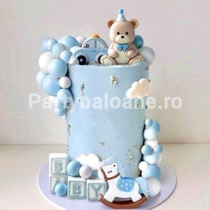 Set 17 Toppere Tort 3D Botez Băiat – Ursuleț