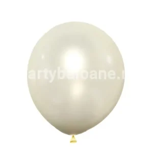 SET 10 BALOANE LATEX IVORY METALIZAT 30 CM