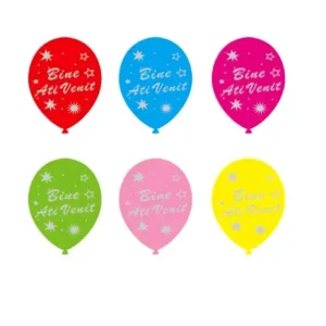 SET 20 BALOANE LATEX MULTICOLOR – BINE ATI VENIT 30 CM