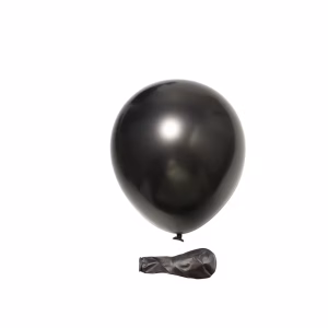 Set 50 Baloane Chrome Negru (30 cm) - Latex Metalizat Premium Set 50 baloane latex chrome negru finisaj metalizat opac dimensiune 30 cm pentru decoratiuni petrecere.
