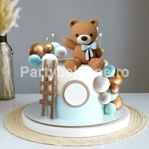 Set 21 Toppere Tort 3D Ursuleț Băieți – Bile Bleu