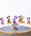 Set 24 toppere Decorative Mickey Mouse si Prietenii (Toppere Briose) Un detaliu dintr-un set de 24 de scobitori decorative din carton pentru briose si candy bar. Topperele ilustreaza personajele Disney