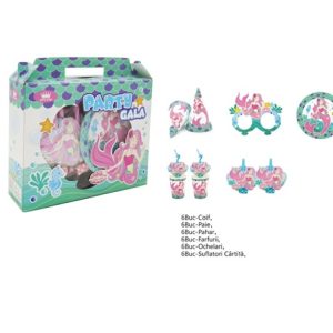 SET 36 ACCESORII PARTY - TEMATICA SIRENA