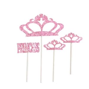 Set 4 Toppere Tort Princess Coroniță