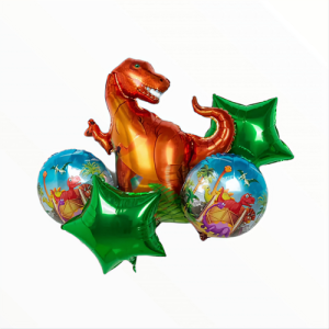 SET 5 BALOANE FOLIE - DINOZAUR