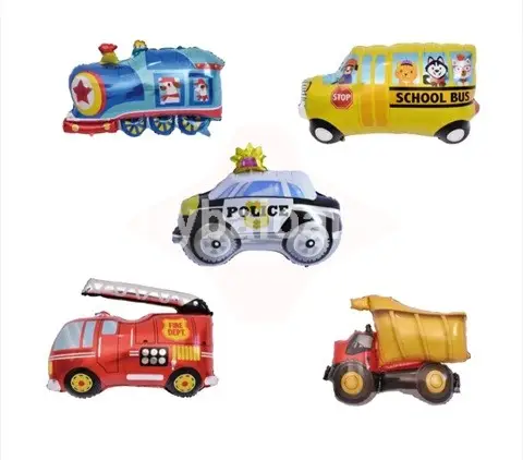 SET 5 BALOANE FOLIE MINI FIGURINE MASINI