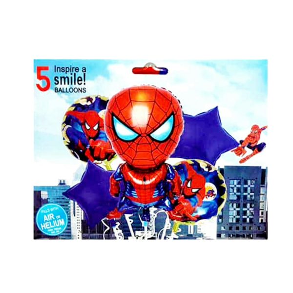 SET 5 BALOANE FOLIE SPIDERMAN