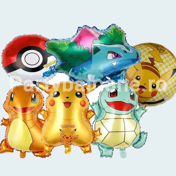SET 6 BALOANE FOLIE POKEMON PICKACHU