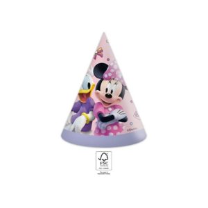 Coifuri Party Minnie Mouse (Set 6 buc) - Accesorii Petrecere Fetițe Disney Set 6 coifuri party din carton cu design Minnie Mouse pentru aniversari fetițe.