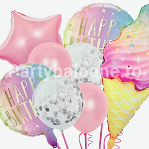 SET 8 BALOANE FOLIE SI LATEX INGHETATA