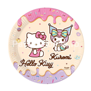 SET 8 FARFURII HELLO KITTY KUROMI 23 CM